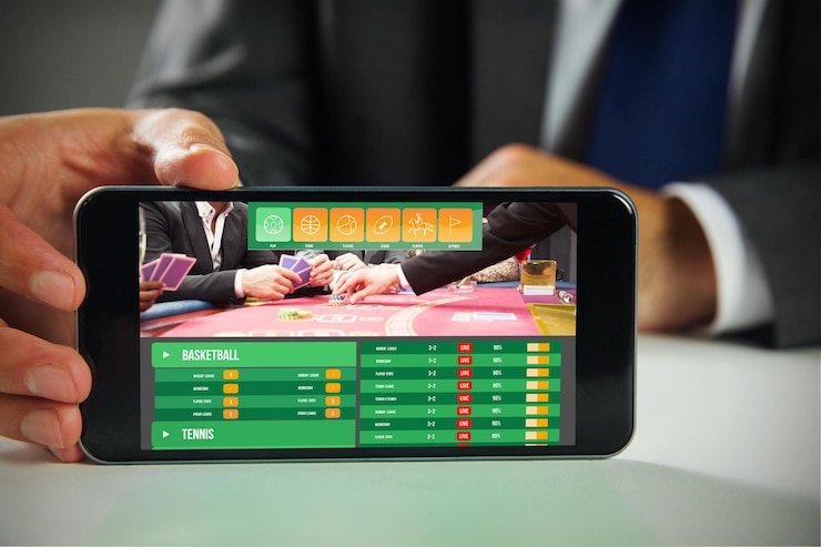 lasalcom NBA live score display on Android mobile phone